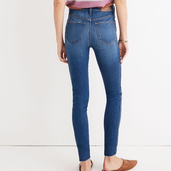 Madewell 10" High-Rise Skinny Jeans in Hanna Wash NWT size 25 - Picture 3 of 11